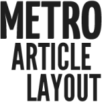 Metro UI Article Layout